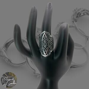 Silver Boho Ring - Size 6.5
